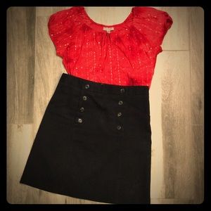 GAP Black A-line Skirt